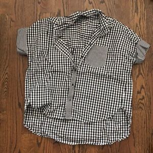 Madewell gingham blouse